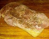A picture of step 2 of Tex's Chinese Style Pork & Chicken Panini 🐷🐔🍞.