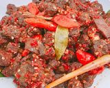 Foto langkah ke 5 dari resep Oseng mercon Paru Sapi.
