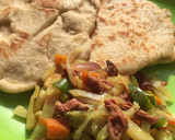 A picture of step 3 of Chapati bread.