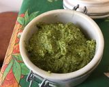 Une image de l'étape 9 de Pesto de fanes de radis à l'ail, tomates séchées, citron confit et parmesan.