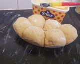 A picture of step 3 of Eggless bread rolls.