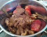 A picture of step 4 of WorkShop Chocolate hummus with strawberry flavoured toast.