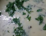 A picture of step 7 of Gujarati kadi and khichdi.