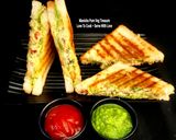 A picture of step 6 of Chickpeas Hung Curd Salad Sandwich - Kala Chana Dahi Salad Sandwich.