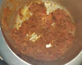 A picture of step 3 of Tomato Rice / Thakkali Sadam.