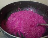 A picture of step 4 of Fresh Coconut 🥥 & Dragon Fruit Burfi.