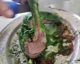 A picture of step 12 of Herb Roasted Lamb Rack with Juslie, Ruby Reduction & Mash Potato.