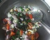 A picture of step 2 of Hadrabadi paneer.