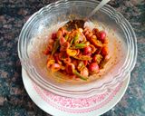 A picture of step 5 of Karonda and green chilli pickle.