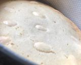 A picture of step 7 of Basboussa (semolina Cake).