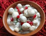 A picture of step 4 of Makhana Raita.