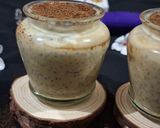 A picture of step 7 of Tiramisu Chia Pudding with Dalgona.