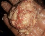 A picture of step 2 of Meatballs #smallchopcontest.