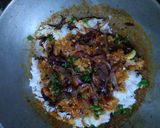 A picture of step 4 of Egg pulav.