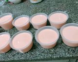 Hình bước làm 3 của món Bánh flan dâu tây 🍓🍓
