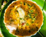 A picture of step 4 of Hara Choliya (green peas) Curry.