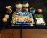 A picture of step 1 of Brad's seafood tortillini in white wine alfredo.