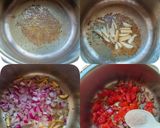 A picture of step 2 of Green Beans/Barbati Subji.