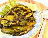 व्रत वाली भिन्डी परवल की सब्जी (vrat wali bhindi parwal ki sabzi recipe in Hindi) रेसिपी चरण 5 फोटो