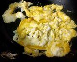 A picture of step 2 of Singapore Egg Fried Rice.