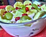 A picture of step 5 of Fruit custard.