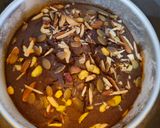 A picture of step 8 of Banana suji cake (eggless, on stove).