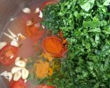 A picture of step 2 of Banglori Daal Sagga.