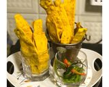 A picture of step 7 of Gujarati: Fafda-Basundi (Mango).