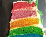 Foto del paso 11 de la receta: Tarta arcoíris - Rainbow cake