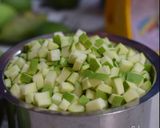 A picture of step 1 of Totapuri Mango Pickle.