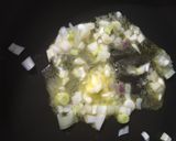 A picture of step 2 of Thai Baby Corn Soup.
