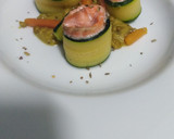 Foto del paso 8 de la receta: Popietas de salmón y calabacín con salsa de guisantes