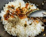 A picture of step 8 of Schezwan fried rice.