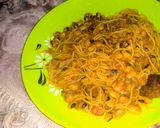 Beans and spaghetti jollofmatakin girki6 hoto