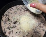 Foto del paso 5 de la receta: Cama para carne de champiñones y espinacas