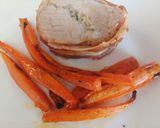 A picture of step 4 of Stuffed pork fillet with roasted carrots.