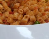 A picture of step 3 of Mac and veggies.
