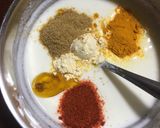A picture of step 2 of Dahi Bhindi.