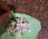 A picture of step 4 of Spinach Walnut Momos.