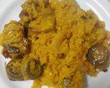 Foto del paso 8 de la receta: Arroz con costillas, ajos tiernos y champiñones