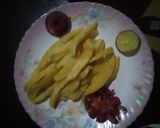 A picture of step 9 of Home made chips #Endofyearchallenge.