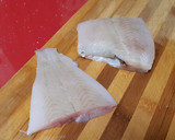 Foto del paso 5 de la receta: Rodaballo empanado (sin huevo) con verduras en vinagre