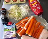 Foto del paso 1 de la receta: Pastel al horno con palitos de cangrejo y merluza