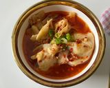 Foto langkah ke 10 dari resep Pangsit Ayam Kuah Pedas.