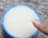 A picture of step 1 of Kaju Katli/Cashew Burfi.