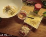 A picture of step 1 of Recipe cheese pizza bread pakoda.
