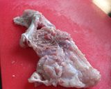 A picture of step 1 of Hong Kong Chicken with light and dark Soy Sauce.