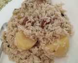 A picture of step 4 of Aloo chicken pulao.