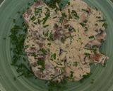 Foto del paso 7 de la receta: Filete de ternera con portobello y salsa cremosa de gorgonzola y cebollino