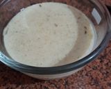 A picture of step 4 of Bajra ki raab/pearl millet smoothy.